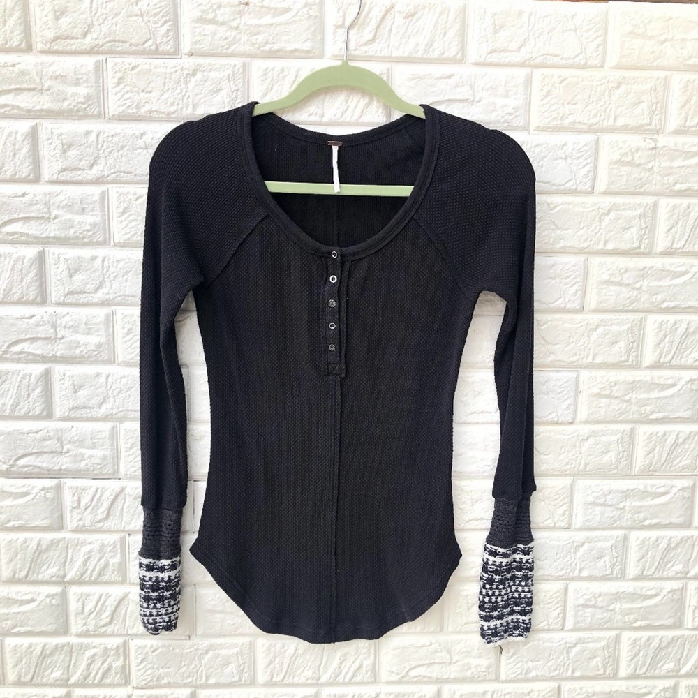 Free People thermal long sleeve small
